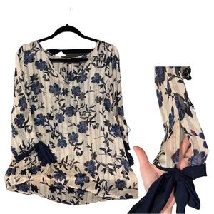 Floral Sheer Flowy Top